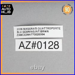 03-13 Maserati Quattroporte M139 Front Left Driver Side Seat Belt Buckle OEM