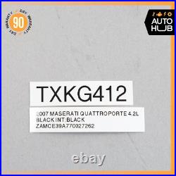 03-13 Maserati Quattroporte M139 Front Left Side Seat Belt Buckle OEM 51k