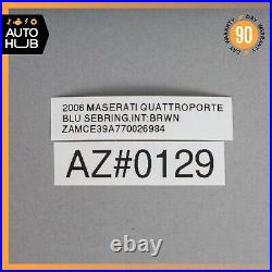 03-13 Maserati Quattroporte M139 Front Right Side Seat Belt Buckle OEM