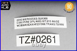 05-11 Mercedes R171 SLK300 SLK350 Right Side Seat Belt Seatbelt Buckle Black OEM