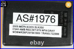 05-11 Mercedes R171 SLK350 SLK280 Left Side Seat Belt Seatbelt Buckle OEM