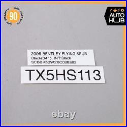 06-13 Bentley Continental Flying Spur Front Left Side Seat Belt Buckle OEM