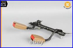 07-09 Mercedes W221 S550 S450 S600 Rear Right Side Seat Belt Buckle Brown OEM