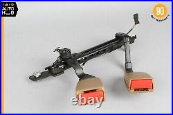 07-09 Mercedes W221 S550 S450 S600 Rear Right Side Seat Belt Buckle Brown OEM
