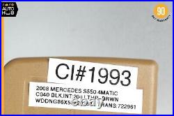 07-09 Mercedes W221 S550 S450 S600 Rear Right Side Seat Belt Buckle Brown OEM