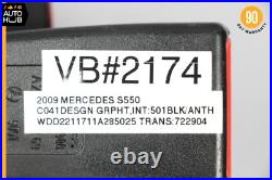 07-13 Mercedes W221 S550 S450 S600 Rear Right Side Seat Belt Buckle Black OEM
