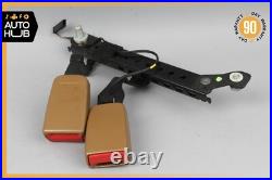 07-13 Mercedes W221 S600 S550 S63 AMG Rear Right Side Seat Belt Buckle Brown OEM