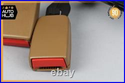 07-13 Mercedes W221 S600 S550 S63 AMG Rear Right Side Seat Belt Buckle Brown OEM