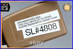 07-13 Mercedes W221 S600 S550 S63 AMG Rear Right Side Seat Belt Buckle Brown OEM