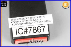 07-14 Mercedes W216 CL550 S550 Front Right Passenger Seat Belt Buckle Black OEM