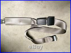 08-10 OEM Ford F250 F350 F450 F550 Front Center Lap Seat Belt Buckle Med. Stone