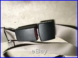 08-10 OEM Ford F250 F350 F450 F550 Front Center Lap Seat Belt Buckle Med. Stone