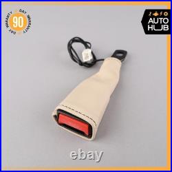 08-19 Maserati GranTurismo M145 Front Left or Right Seat Belt Buckle Beige OEM