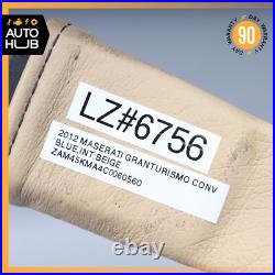 08-19 Maserati GranTurismo M145 Front Left or Right Seat Belt Buckle Beige OEM