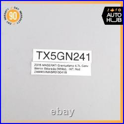 08-19 Maserati GranTurismo M145 Front Left or Right Seat Belt Buckle Red OEM