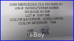 09-11 Mercedes W219 CLS550 CLS63 SEAT BELT BUCKLE PRETENSIONER RIGHT PASS 1016