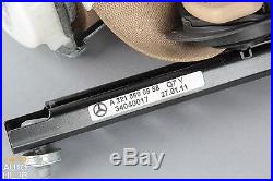 10-13 Mercedes W221 S550 Front Right Seatbelt Seat Belt Buckle Tan 2218600086