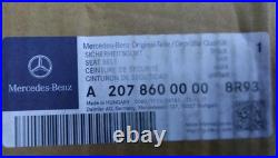 10-17 OEM MERCEDES E C207 COUPE FRONT DRIVER LEFT SIDE SEAT BELT RETRACTOR beige