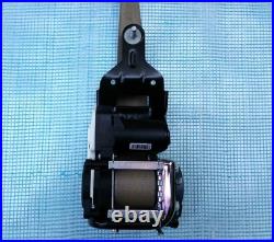 10-17 OEM MERCEDES E C207 COUPE FRONT DRIVER LEFT SIDE SEAT BELT RETRACTOR beige