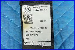11-16 VW Jetta Rear Center Seat Belt with RH Belt Buckle 5C6 857 807D Black OEM