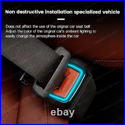 11 Colors Seat Belt Buckle Ambient Light For BMW 2 3 4 5 7 8 Series G20 G30 G05