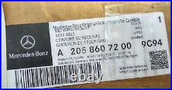 14-19 OEM MERCEDES-BENZ C W205 FRONT PASSENGER RIGHT SIDE SEAT BELT black