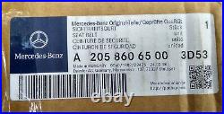 14-19 OEM MERCEDES C W205 FRONT DRIVER LEFT SIDE SEAT BELT RETRACTOR red