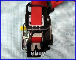 14-19 OEM MERCEDES C W205 FRONT DRIVER LEFT SIDE SEAT BELT RETRACTOR red