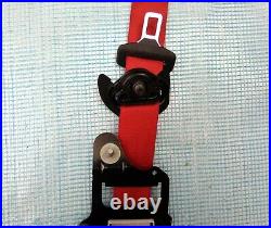 14-19 OEM MERCEDES C W205 FRONT DRIVER LEFT SIDE SEAT BELT RETRACTOR red
