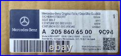 14-19 OEM MERCEDES C W205 GLC W253 FRONT DRIVER LEFT SIDE SEAT BELT black LH