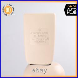 14-20 Mercedes W222 S550 S600 Rear Right Side Seat Belt Buckle Beige OEM