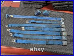 1968 1969 GM Blue Seatbelts Buick Chevy Olds Pontiac Seat Lap Belts 1970 1968 1969 GM Blue Seatbelts Buick Chevy Olds Pontiac Seat Lap Belts 1970