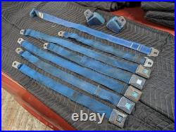1968 1969 GM Blue Seatbelts Buick Chevy Olds Pontiac Seat Lap Belts 1970 1968 1969 GM Blue Seatbelts Buick Chevy Olds Pontiac Seat Lap Belts 1970