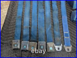 1968 1969 GM Blue Seatbelts Buick Chevy Olds Pontiac Seat Lap Belts 1970 1968 1969 GM Blue Seatbelts Buick Chevy Olds Pontiac Seat Lap Belts 1970