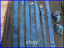 1968 1969 GM Blue Seatbelts Buick Chevy Olds Pontiac Seat Lap Belts 1970 1968 1969 GM Blue Seatbelts Buick Chevy Olds Pontiac Seat Lap Belts 1970