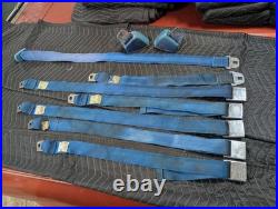 1968 1969 GM Blue Seatbelts Buick Chevy Olds Pontiac Seat Lap Belts 1970 1968 1969 GM Blue Seatbelts Buick Chevy Olds Pontiac Seat Lap Belts 1970
