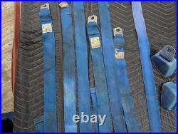 1968 1969 GM Blue Seatbelts Buick Chevy Olds Pontiac Seat Lap Belts 1970 1968 1969 GM Blue Seatbelts Buick Chevy Olds Pontiac Seat Lap Belts 1970