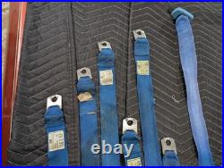 1968 1969 GM Blue Seatbelts Buick Chevy Olds Pontiac Seat Lap Belts 1970 1968 1969 GM Blue Seatbelts Buick Chevy Olds Pontiac Seat Lap Belts 1970