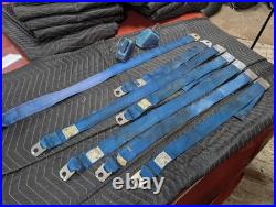 1968 1969 GM Blue Seatbelts Buick Chevy Olds Pontiac Seat Lap Belts 1970 1968 1969 GM Blue Seatbelts Buick Chevy Olds Pontiac Seat Lap Belts 1970