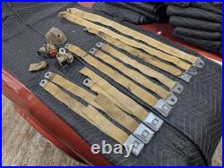 1968 1969 GM Deluxe Gold Seatbelts Buick Chevy Olds Pontiac Seat Lap Belts