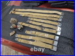1968 1969 GM Deluxe Gold Seatbelts Buick Chevy Olds Pontiac Seat Lap Belts