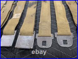 1968 1969 GM Deluxe Gold Seatbelts Buick Chevy Olds Pontiac Seat Lap Belts