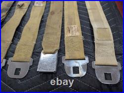 1968 1969 GM Deluxe Gold Seatbelts Buick Chevy Olds Pontiac Seat Lap Belts