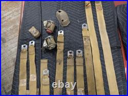 1968 1969 GM Deluxe Gold Seatbelts Buick Chevy Olds Pontiac Seat Lap Belts