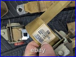 1968 1969 GM Deluxe Gold Seatbelts Buick Chevy Olds Pontiac Seat Lap Belts