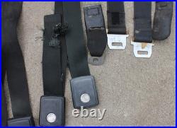 1968 1969 Mustang Full Set of Double Buckle Seatbelts with Front Retractors