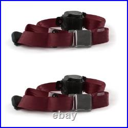 1968-70 Airplane 3pt BURG Retract Bucket Seat Belt Kit-2 Belts 1968-70 Airplane 3pt BURG Retract Bucket Seat Belt Kit-2 Belts