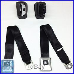 1968-72 GM Cars Deluxe Front Seat Belt Retractor Set With Chrome Buckle Set