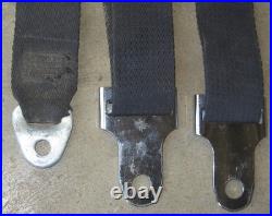 1968 Volkswagen Repa Seat Belt Pair (2) Belts Buckle Receiver Used Orig VW 68