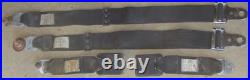1968 Volkswagen Repa Seat Belt Pair (2) Belts Buckle Receiver Used Orig VW 68
